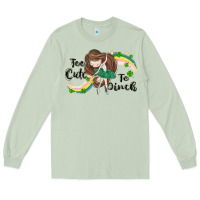 Matcha St. Patrick' Too cute to pinch Long Sleeve Tee - CowGirlArtShop