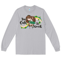 Moon Dust St. Patrick' Too cute to pinch Long Sleeve Tee - CowGirlArtShop