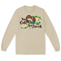 Mushroom St. Patrick' Too cute to pinch Long Sleeve Tee - CowGirlArtShop