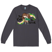 Smoke St. Patrick' Too cute to pinch Long Sleeve Tee - CowGirlArtShop