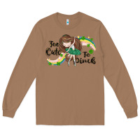 Toasted Coconut St. Patrick' Too cute to pinch Long Sleeve Tee - CowGirlArtShop