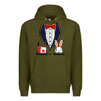 Army Green magician costume halloween magic show men women kids boys Premium Hoodie - trangStudio