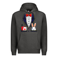 Charcoal Heather magician costume halloween magic show men women kids boys Premium Hoodie - trangStudio