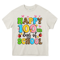 Cream happy 100 th days of school Heavy Core Tee - Artiststas