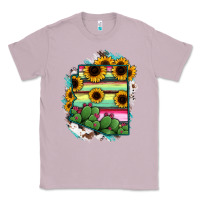 Lilac Arizona Map Sunflower Cactus Serape Classic Tee - RanaPortraitStore