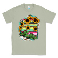 Matcha Arizona Map Sunflower Cactus Serape Classic Tee - RanaPortraitStore