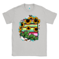 Moon Dust Arizona Map Sunflower Cactus Serape Classic Tee - RanaPortraitStore