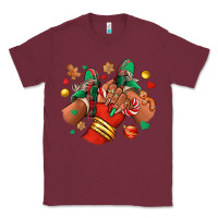 Burgundy Christmas black girl sneakers Classic Tee - RanaPortraitStore