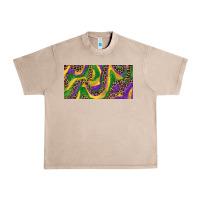 French Oak Mardi gras colors with leopard Urban Heavy Tee - RanaPortraitStore