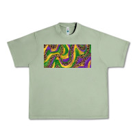 Oil Green Mardi gras colors with leopard Urban Heavy Tee - RanaPortraitStore