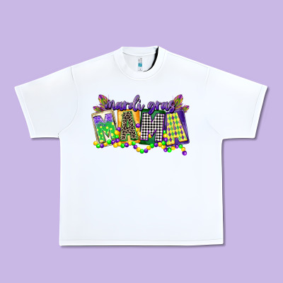 Mardi Gras Mama Urban Heavy Tee Designed By Cowgirlartshop