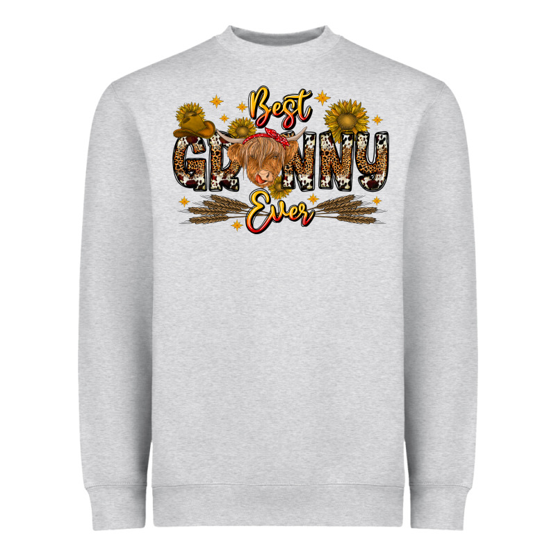 Best Granny Ever Western Theme Heavyweight Sweatshirt by CowhideDigitalArt | Teevron