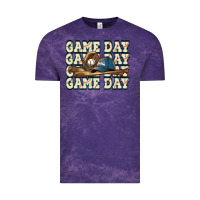 Cloud Purple game day baseball Vintage Tee - HowdyJamesFarm