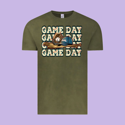 Game Day Baseball Vintage Tee Designed By Howdyjamesfarm