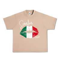 Burro GGT Travel Souvenir Style SINALOA MX Flag Lips Urban Heavy Tee - trangStudio
