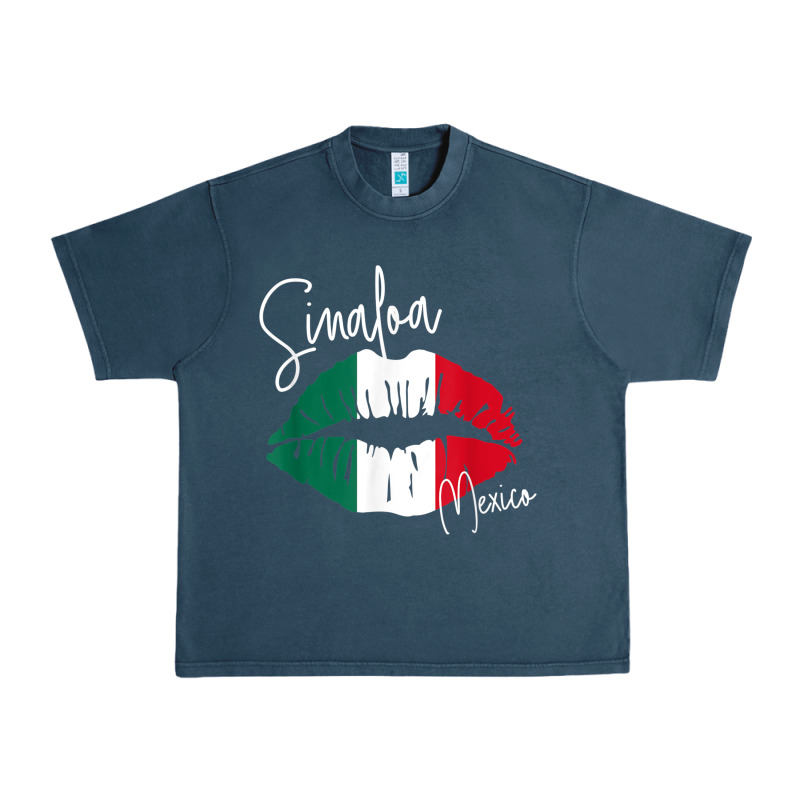 Ggt Travel Souvenir Style Sinaloa Mx Flag Lips Urban Heavy Tee by trangStudio | Teevron