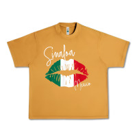 Peanut Butter GGT Travel Souvenir Style SINALOA MX Flag Lips Urban Heavy Tee - trangStudio