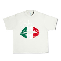 Pistachio GGT Travel Souvenir Style SINALOA MX Flag Lips Urban Heavy Tee - trangStudio