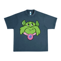Midnight Navy Candy Land Halloween Plumpy Big Face Urban Heavy Tee - trangStudio