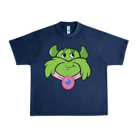 Navy Candy Land Halloween Plumpy Big Face Urban Heavy Tee - trangStudio