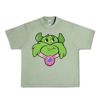 Oil Green Candy Land Halloween Plumpy Big Face Urban Heavy Tee - trangStudio
