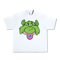 White Candy Land Halloween Plumpy Big Face Urban Heavy Tee - trangStudio