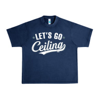 Navy Lets Go Ceiling Fan Halloween Urban Heavy Tee - trangStudio