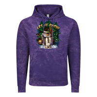 Cloud Purple let it snow Vintage Hoodie - CowGirlArtShop