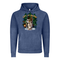 Vintage Denim let it snow Vintage Hoodie - CowGirlArtShop
