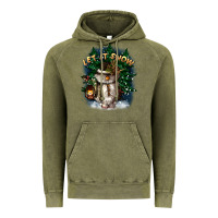 Vintage Olive let it snow Vintage Hoodie - CowGirlArtShop