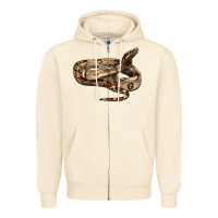 Sandshell red tail boa snake Zipper Hoodie - LillyAllenDesigns