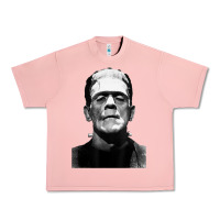 Salmon Classic Halloween Monster Horror Movie Frankenstein Monster Urban Heavy Tee - trangStudio