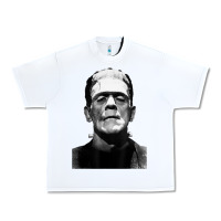 White Classic Halloween Monster Horror Movie Frankenstein Monster Urban Heavy Tee - trangStudio