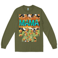 Army Green Western Mama can cooler Mother's Day Long Sleeve Tee - HowdyJamesFarm