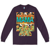 Plum Western Mama can cooler Mother's Day Long Sleeve Tee - HowdyJamesFarm