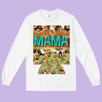 Western Mama Can Cooler Mother's Day Long Sleeve Tee Designed By Howdyjamesfarm
