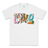 White Love Easter Rabbit Classic Tee - NancyCooperArtShop