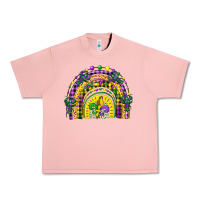 Salmon mardi gras rainbow and fleur de lis Urban Heavy Tee - CowGirlArtShop