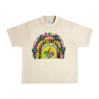 Sandshell mardi gras rainbow and fleur de lis Urban Heavy Tee - CowGirlArtShop