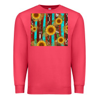 Cardinal western sunflower cactus serape and cowhide Premium Sweatshirt - Artiststas