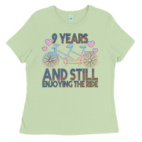 Matcha 9 Years And Still Enjoying The Ride Ladies Tee - Bettercallsaul