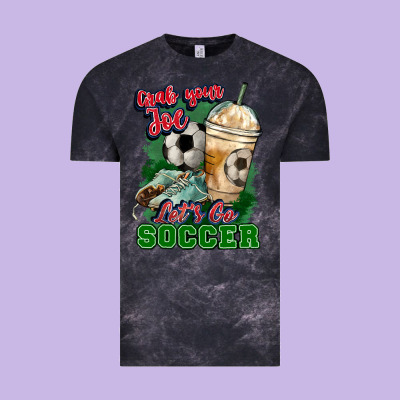 Grab Your Joe Let's Go Soccer Vintage Tee Designed By Howdyjamesfarm