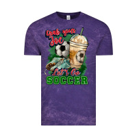 Cloud Purple Grab your joe let's go Soccer Vintage Tee - HowdyJamesFarm