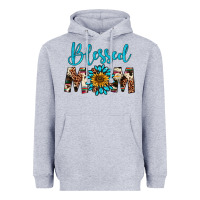 Heather Grey blessed mom Heavyweight Hoodie - Artiststas