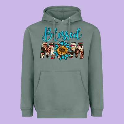 Blessed Mom Heavyweight Hoodie Designed By Artiststas
