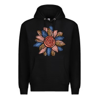 Black american sunflower Premium Hoodie - BundleAndBundleShop