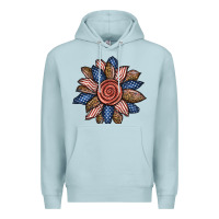 Blue Mist american sunflower Premium Hoodie - BundleAndBundleShop