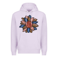 Lilac american sunflower Premium Hoodie - BundleAndBundleShop