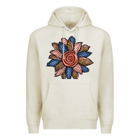 Oatmeal Heather american sunflower Premium Hoodie - BundleAndBundleShop