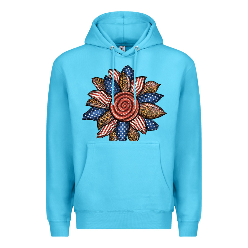 American Sunflower Premium Hoodie by BundleAndBundleShop | Teevron